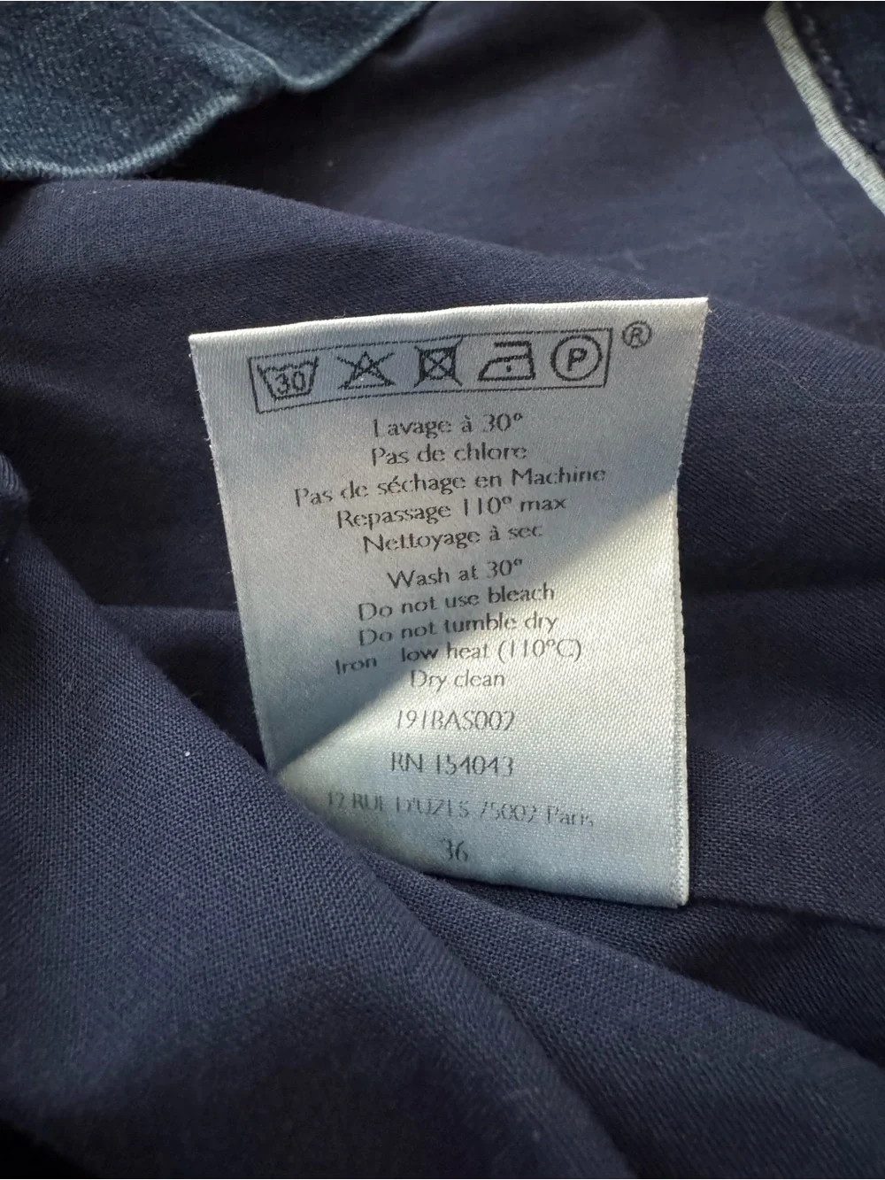 Sezane denim skirt